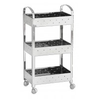 Carrinho Organizador Suprema, 40x28x77 Cm, Aço Inox, Brinox
